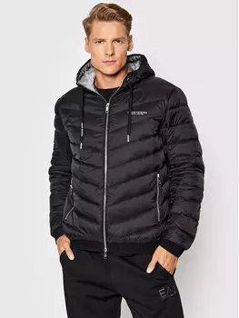 Пуховик regular fit Armani Exchange, черный