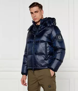 Пуховик Regular fit Armani Exchange, синий