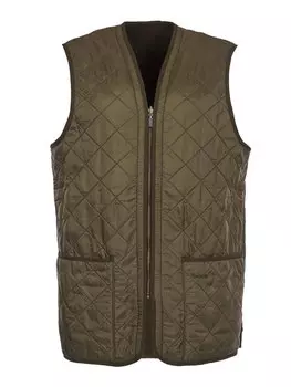 Пуховик regular fit Barbour, зеленый