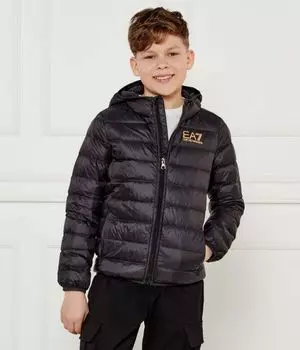 Пуховик Regular fit Ea7, черный