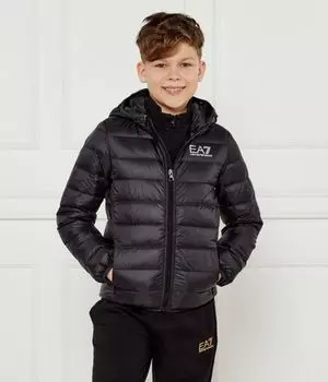 Пуховик Regular fit Ea7, черный