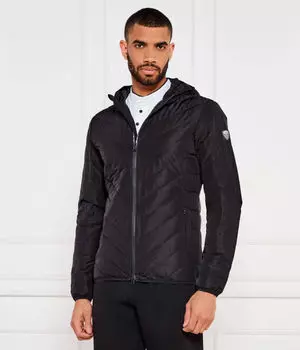 Пуховик Regular fit Ea7, черный