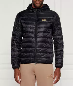 Пуховик Regular fit Ea7, черный