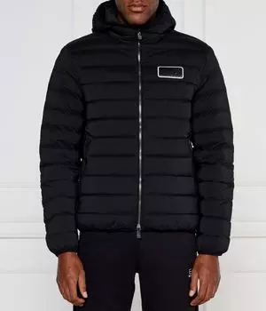 Пуховик Regular fit Ea7, черный