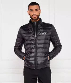 Пуховик Regular fit Ea7, черный
