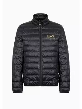 Пуховик regular fit Ea7 Emporio Armani, черный
