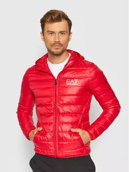 Пуховик regular fit Ea7 Emporio Armani, красный