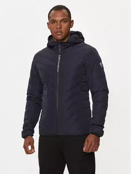 Пуховик regular fit Ea7 Emporio Armani, синий