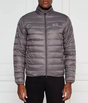 Пуховик Regular fit Ea7, серый