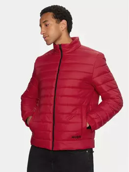 Пуховик regular fit Hugo, красный
