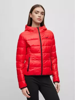 Пуховик regular fit Hugo, красный
