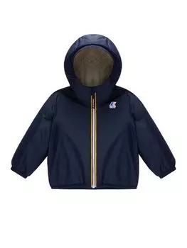 Пуховик regular fit K-Way, экрю