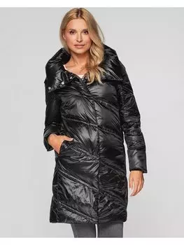 Пуховик regular fit Perso, черный