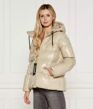 Пуховик Regular Fit Pinko, бежевый