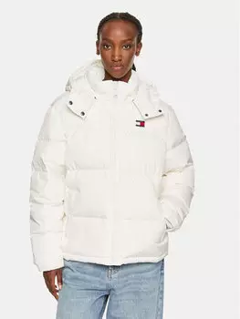 Пуховик regular fit Tommy Jeans, белый