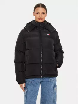 Пуховик regular fit Tommy Jeans, черный