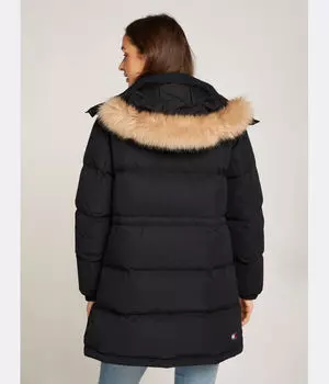 Пуховик Regular fit Tommy Jeans, черный