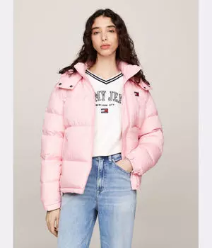 Пуховик Regular fit Tommy Jeans, розовый