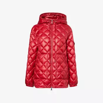 Пуховик Relaxed-Fit Moncler с капюшоном, красный