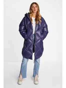 Пуховик Rich & Royal Wintermantel, фиолетовый