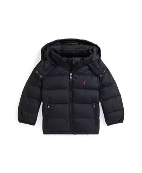 Пуховик Ripstop с капюшоном для малышей и маленьких мальчиков Polo Ralph Lauren, синий