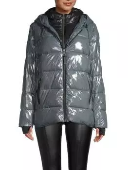 Пуховик с эффектом металлик DKNY Stormy
