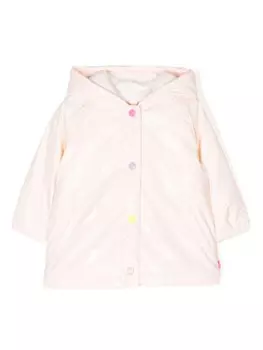 Пуховик с графичным принтом Billieblush, розовый