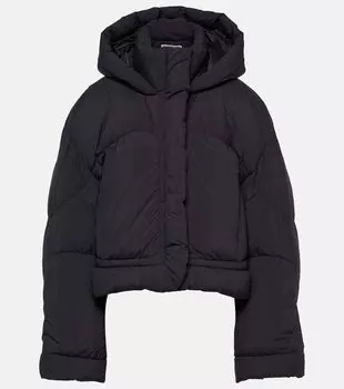 Пуховик с капюшоном Acne Studios, черный