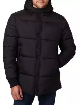 Пуховик с капюшоном Bernardo, черный