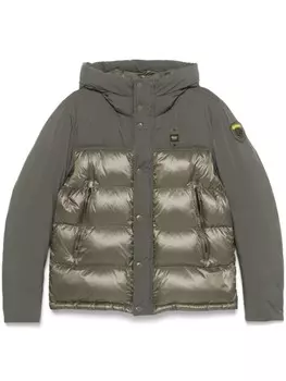 Пуховик с капюшоном Blauer, зеленый