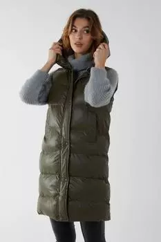 Пуховик с капюшоном Blue Vanilla, хаки