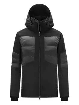 Пуховик с капюшоном DESCENTE, черный