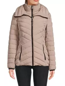 Пуховик с капюшоном Dkny, цвет Thistle