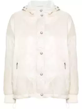 Пуховик с капюшоном Eleventy, нейтральный