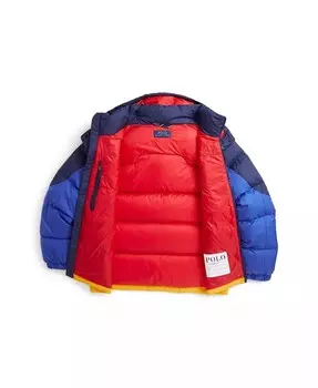 Пуховик с капюшоном и капюшоном Big Boys Ripstop Polo Ralph Lauren, мультиколор