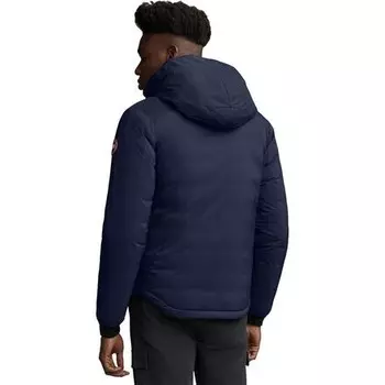 Пуховик с капюшоном и матовой отделкой Lodge мужской Canada Goose, цвет Atlantic Navy
