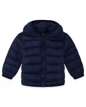 Пуховик с капюшоном и застежкой-молнией Canada House, темно-синий