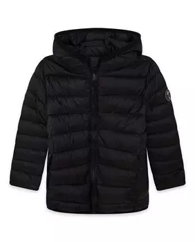 Пуховик с капюшоном и застежкой-молнией Canada House, черный