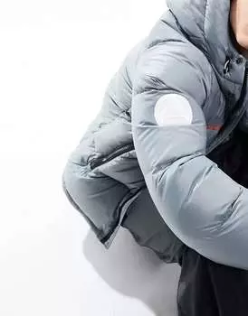 Пуховик с капюшоном JACK1T в темно-сером и ярко-оранжевом цветах