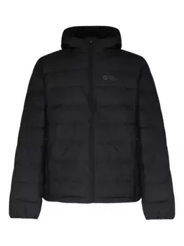 Пуховик с капюшоном JACK WOLFSKIN, черный