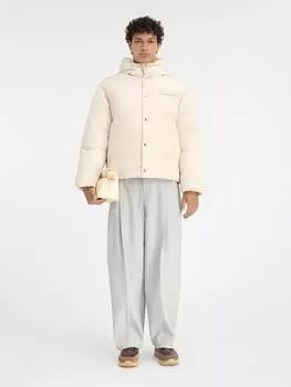 Пуховик с капюшоном JACQUEMUS The puffer jacket, белый