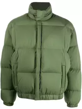 Пуховик с капюшоном KENZO, зеленый