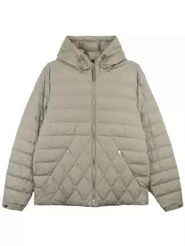 Пуховик с капюшоном Moncler, бежевый