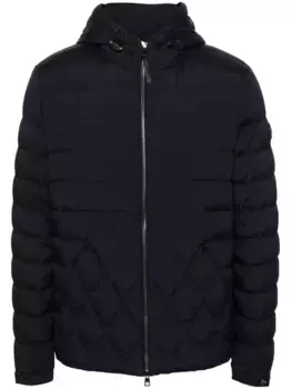 Пуховик с капюшоном MONCLER, синий