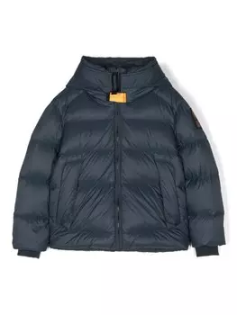 Пуховик с капюшоном Parajumpers Kids, синий
