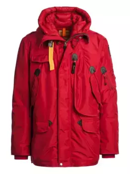 Пуховик с капюшоном Parajumpers, красный
