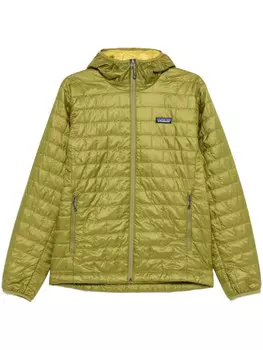 Пуховик с капюшоном Patagonia Nano, зеленый