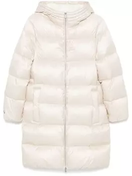 Пуховик с капюшоном Peserico, коричневый