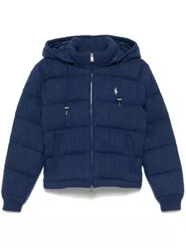Пуховик с капюшоном Polo Ralph Lauren, синий