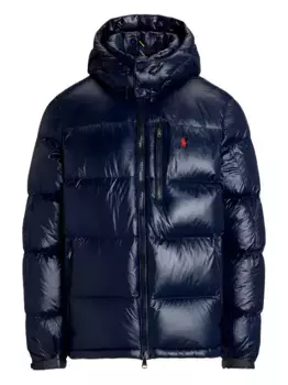 Пуховик с капюшоном POLO RALPH LAUREN, синий
